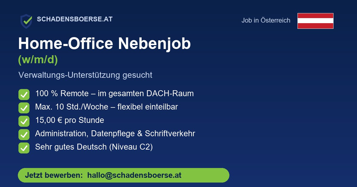 Stellenausschreibung: Mitarbeiter (m/w/d) in der Verwaltung & Administration
